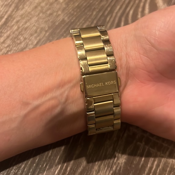 Michael Kors gold watch. Needs new battery. main image 4